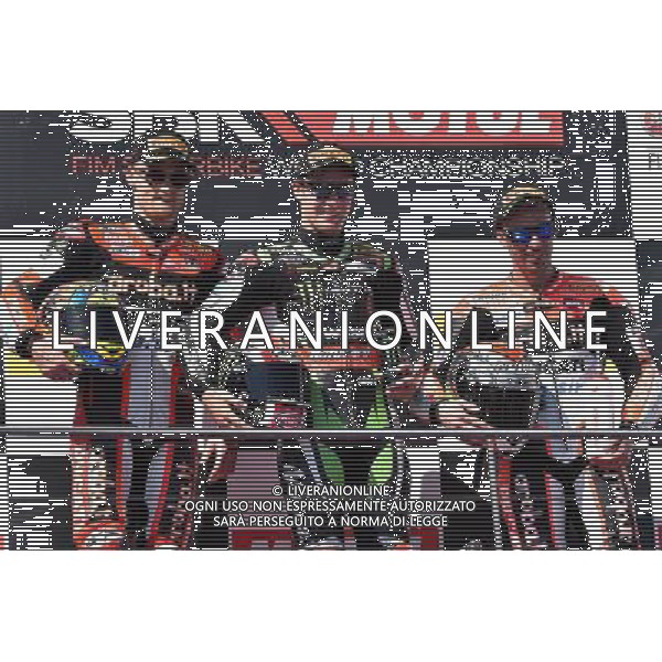 Phillip Island Australia 16.02.2017 First round World Superbike Championship WSBK at the Phillip Island Circuit, Chaz Davies Jonathan Rea Marco Melandri photoPSP / Newspix.pl --- Newspix.pl / AGENZIA ALDO LIVERANI SAS - ITALY ONLY EDITORIAL USE ONLY