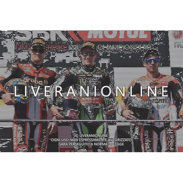 Phillip Island Australia 16.02.2017 First round World Superbike Championship WSBK at the Phillip Island Circuit, Chaz Davies Jonathan Rea Marco Melandri photoPSP / Newspix.pl --- Newspix.pl / AGENZIA ALDO LIVERANI SAS - ITALY ONLY EDITORIAL USE ONLY