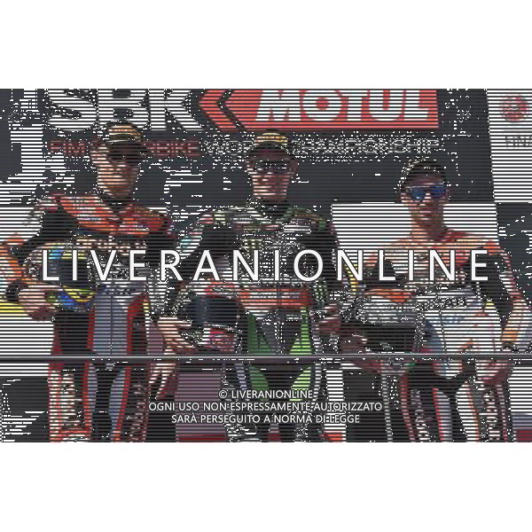 Phillip Island Australia 16.02.2017 First round World Superbike Championship WSBK at the Phillip Island Circuit, Chaz Davies Jonathan Rea Marco Melandri photoPSP / Newspix.pl --- Newspix.pl / AGENZIA ALDO LIVERANI SAS - ITALY ONLY EDITORIAL USE ONLY