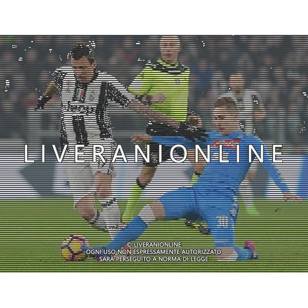 Coppa Italia TIM Cup 2016/2017 Semifinale Andata Torino - 28.02.2017 Juventus-Napoli Nella Foto: mario mandzukic e Marko Rog /Ph.Vitez-Ag. Aldo Liverani