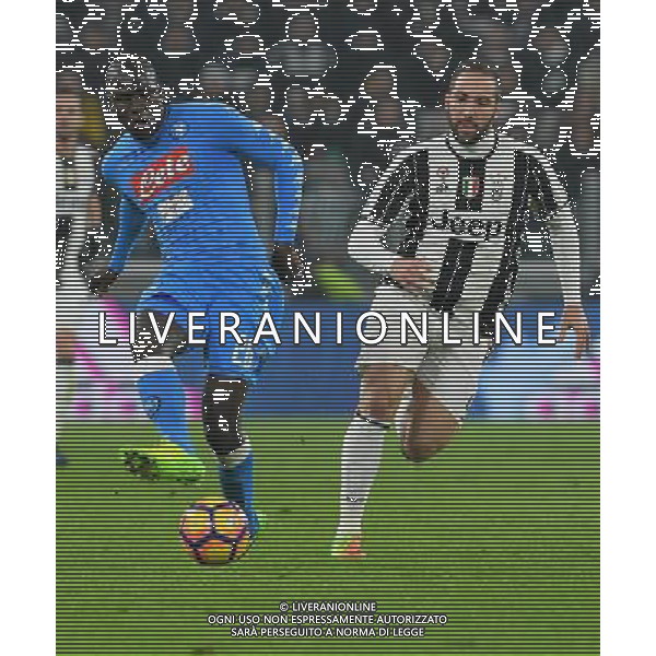 Coppa Italia TIM Cup 2016/2017 Semifinale Andata Torino - 28.02.2017 Juventus-Napoli Nella Foto:koulibaly e gonzalo higuain /Ph.Vitez-Ag. Aldo Liverani