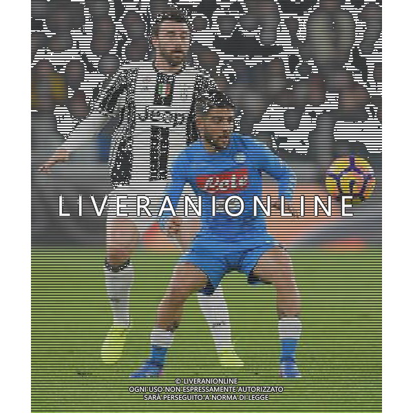Coppa Italia TIM Cup 2016/2017 Semifinale Andata Torino - 28.02.2017 Juventus-Napoli Nella Foto:insigne lorenzo e andrea barzagli /Ph.Vitez-Ag. Aldo Liverani