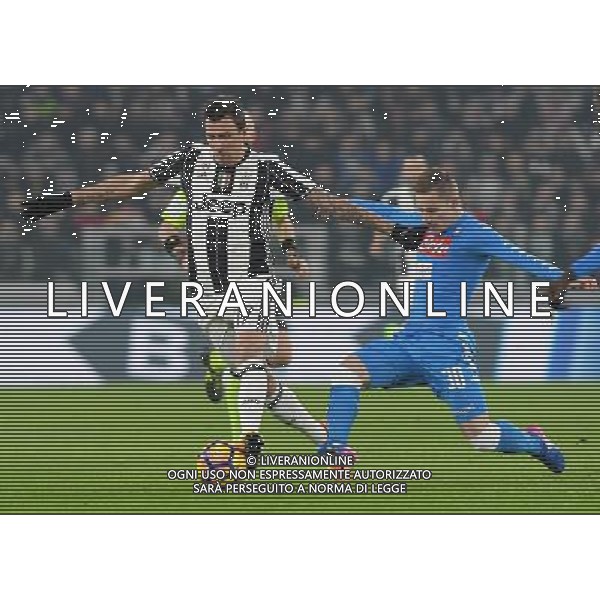 Coppa Italia TIM Cup 2016/2017 Semifinale Andata Torino - 28.02.2017 Juventus-Napoli Nella Foto:Mandzukic Mario - Rog Marko /Ph.Vitez-Ag. Aldo Liverani