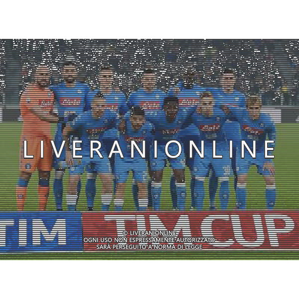 Coppa Italia TIM Cup 2016/2017 Semifinale Andata Torino - 28.02.2017 Juventus-Napoli Nella Foto:Napoli Squadra Formazione Reina,Albiol,Milik,Maggio,Koulibaly,Callejon,Hamsik,Insigne,Diawara,Rog,Strinic /Ph.Vitez-Ag. Aldo Liverani