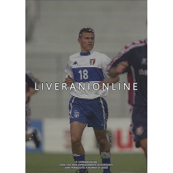 17-05-2000 AREZZO- AMICHEVOLE A.C. AREZZO-NAZIONALE ITALIA UNDER 20 NELLA FOTO TARANTINO NAZZARENO AG ALDO LIVERANI SAS