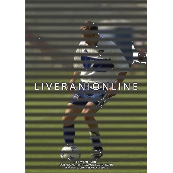 17-05-2000 AREZZO- AMICHEVOLE A.C. AREZZO-NAZIONALE ITALIA UNDER 20 NELLA FOTO NICOLA CAMPEDELLI AG ALDO LIVERANI SAS