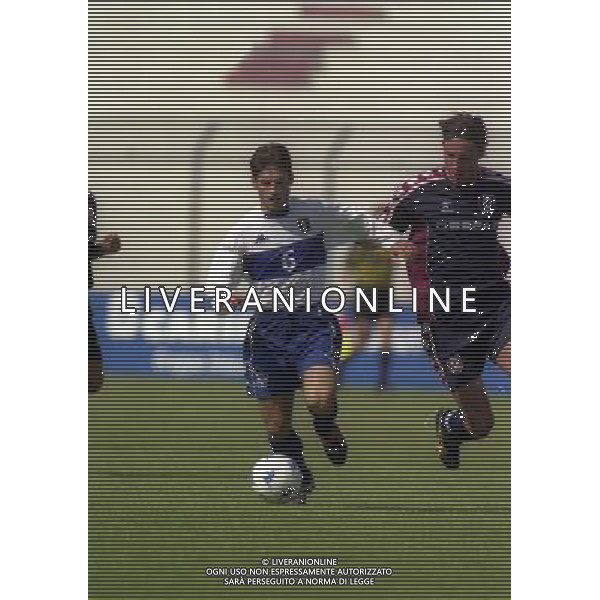 17-05-2000 AREZZO- AMICHEVOLE A.C. AREZZO-NAZIONALE ITALIA UNDER 20 NELLA FOTO DAVIDE CARRUS AG ALDO LIVERANI SAS