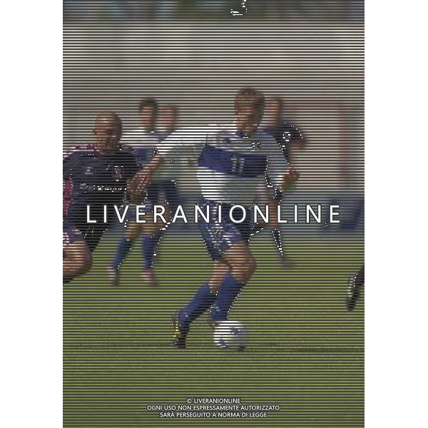 17-05-2000 AREZZO- AMICHEVOLE A.C. AREZZO-NAZIONALE ITALIA UNDER 20 NELLA FOTO ANTONIO CASSANO AG ALDO LIVERANI SAS
