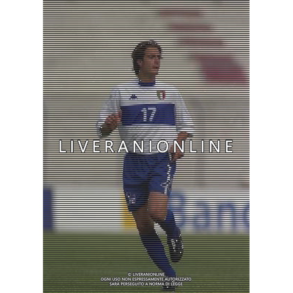 17-05-2000 AREZZO- AMICHEVOLE A.C. AREZZO-NAZIONALE ITALIA UNDER 20 NELLA FOTO ALBERTO GILARDINO AG ALDO LIVERANI SAS