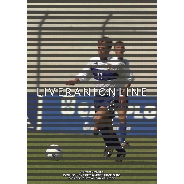 17-05-2000 AREZZO- AMICHEVOLE A.C. AREZZO-NAZIONALE ITALIA UNDER 20 NELLA FOTO ANTONIO CASSANO AG ALDO LIVERANI SAS