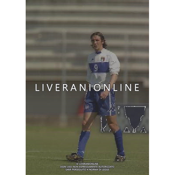 17-05-2000 AREZZO- AMICHEVOLE A.C. AREZZO-NAZIONALE ITALIA UNDER 20 NELLA FOTO EMILIANO BONAZZOLI AG ALDO LIVERANI SAS