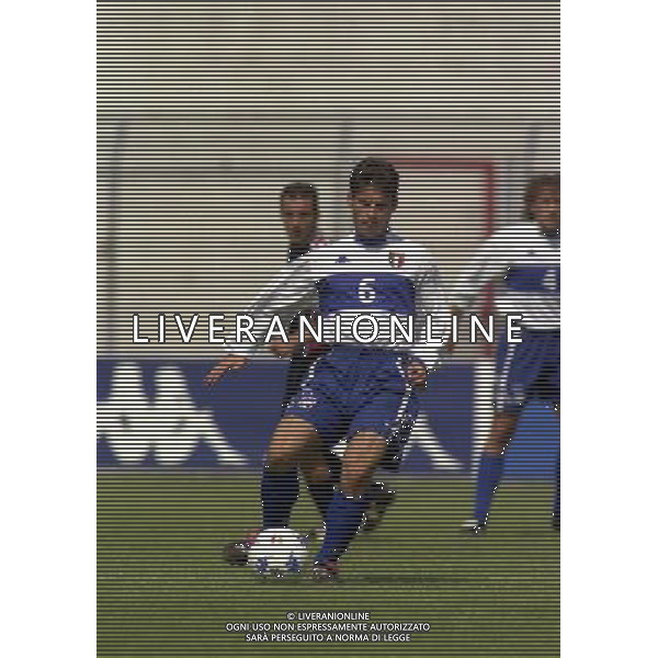 17-05-2000 AREZZO- AMICHEVOLE A.C. AREZZO-NAZIONALE ITALIA UNDER 20 NELLA FOTO DAVIDE CARRUS AG ALDO LIVERANI SAS