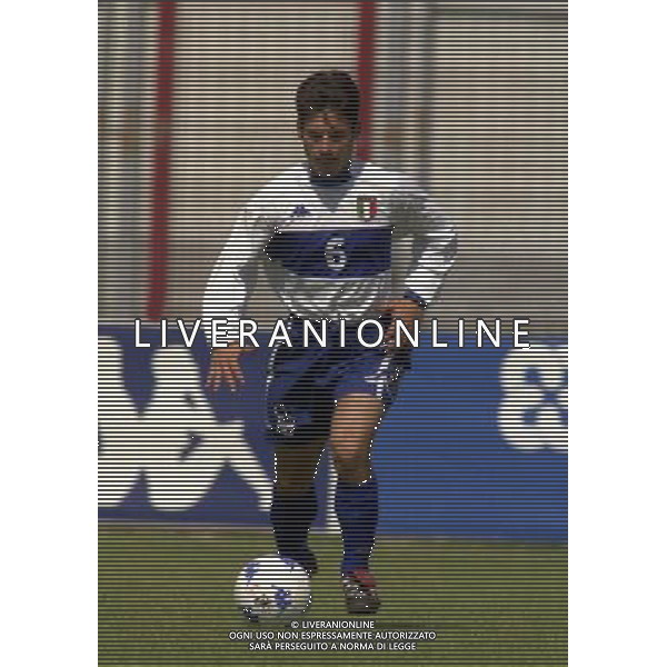 17-05-2000 AREZZO- AMICHEVOLE A.C. AREZZO-NAZIONALE ITALIA UNDER 20 NELLA FOTO DAVIDE CARRUS AG ALDO LIVERANI SAS