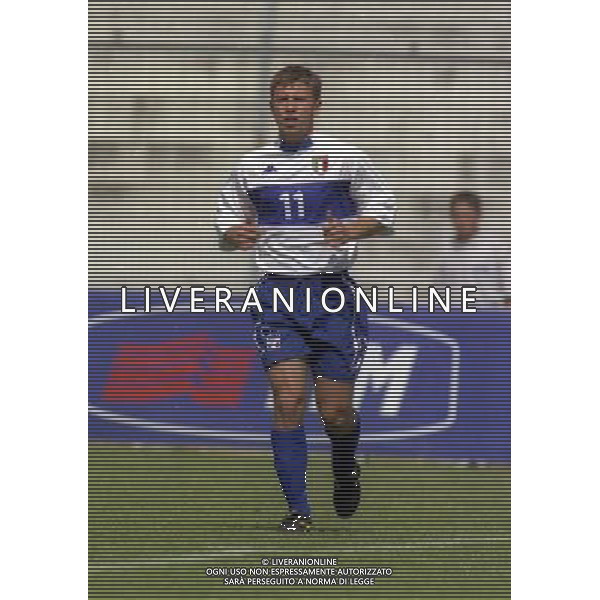 17-05-2000 AREZZO- AMICHEVOLE A.C. AREZZO-NAZIONALE ITALIA UNDER 20 NELLA FOTO ANTONIO CASSANO AG ALDO LIVERANI SAS