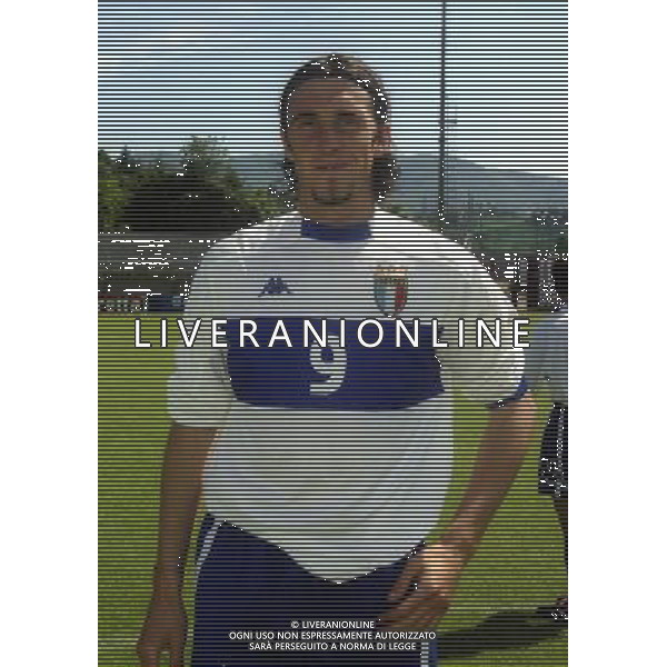 17-05-2000 AREZZO- AMICHEVOLE A.C. AREZZO-NAZIONALE ITALIA UNDER 20 NELLA FOTO EMILIANO BONAZZOLI AG ALDO LIVERANI SAS