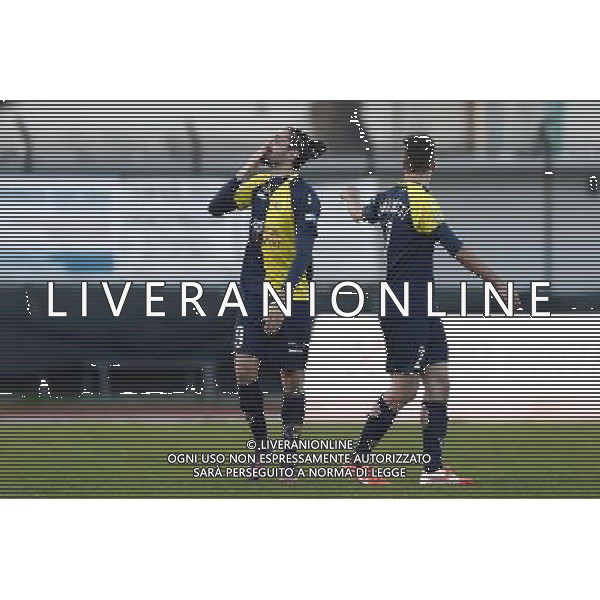 Santarcangelo - Pordenone Campionato di calcio Lega Pro girone B 05/03/2017 nella foto: esultanza Cori Sasha attaccante Â©Claudio Zamagni/Agenzia Aldo Liverani / AGENZIA ALDO LIVERANI SAS