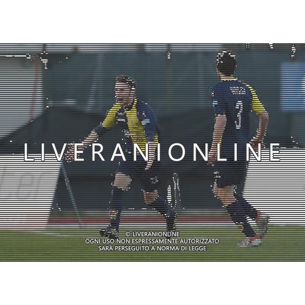 Santarcangelo - Pordenone Campionato di calcio Lega Pro girone B 05/03/2017 nella foto: Carlini esultanza Â©Claudio Zamagni/Agenzia Aldo Liverani / AGENZIA ALDO LIVERANI SAS