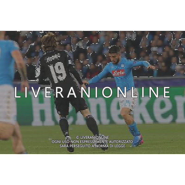 NAPOLI - REAL MADRID CHAMPIONS LEAGUE 07 MARZO 2017 NELLA FOTO LORENZO INSIGNE, MODRIC © MOSCA/ AGENZIA ALDO LIVERANI SAS