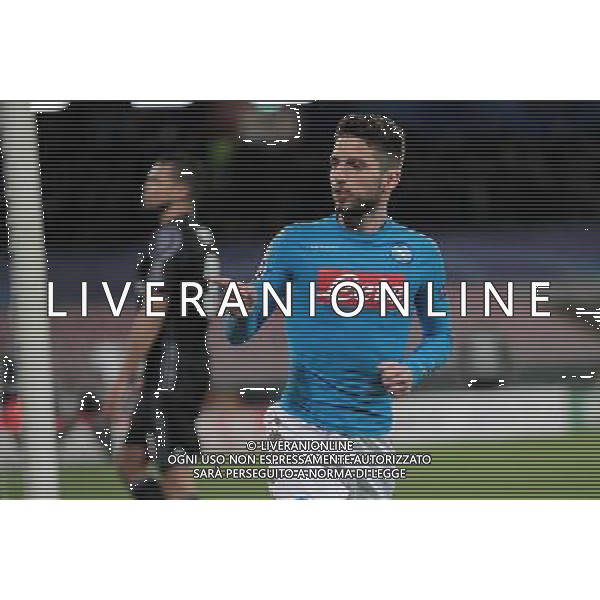 NAPOLI - REAL MADRID CHAMPIONS LEAGUE 07 MARZO 2017 NELLA FOTO ESULTANZA DOPO IL GOL DI DRIES MERTENS DEL 1-0 © MOSCA/ AGENZIA ALDO LIVERANI SAS
