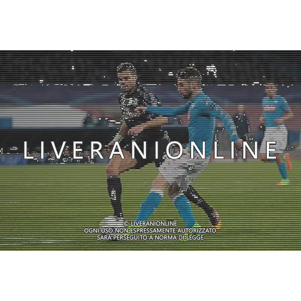 NAPOLI - REAL MADRID CHAMPIONS LEAGUE 07 MARZO 2017 NELLA FOTO IL GOL DI DRIES MERTENS DEL 1-0 © MOSCA/ AGENZIA ALDO LIVERANI SAS