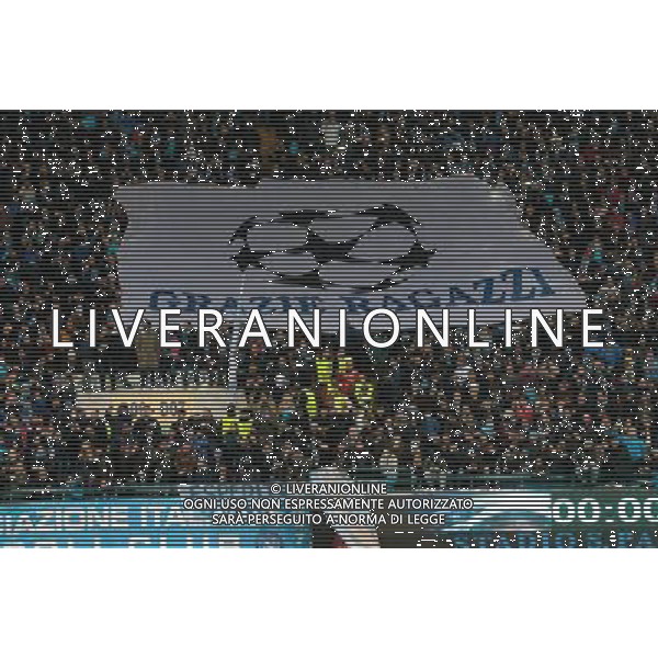 NAPOLI - REAL MADRID CHAMPIONS LEAGUE 07 MARZO 2017 NELLA FOTO STRISCIONE DEI TIFOSI DEL NAPOLI © MOSCA/ AGENZIA ALDO LIVERANI SAS