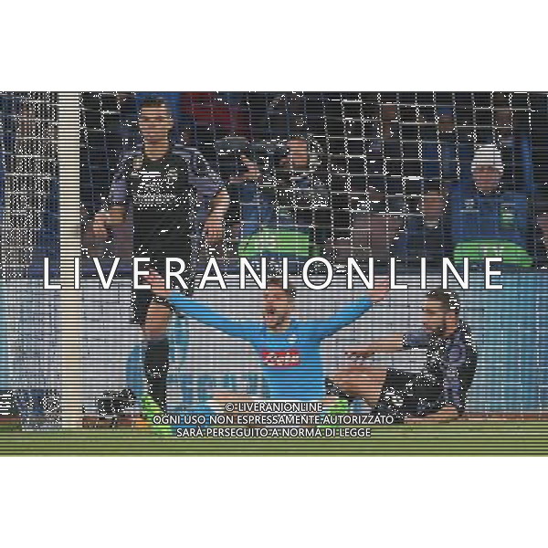 NAPOLI - REAL MADRID CHAMPIONS LEAGUE 07 MARZO 2017 NELLA FOTO DRIES MERTENS, CARVAJAL © MOSCA/ AGENZIA ALDO LIVERANI SAS