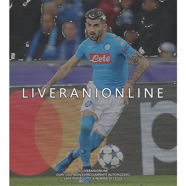NAPOLI - REAL MADRID CHAMPIONS LEAGUE 07 MARZO 2017 NELLA FOTO ELSEID HYSAJ © MOSCA/ AGENZIA ALDO LIVERANI SAS