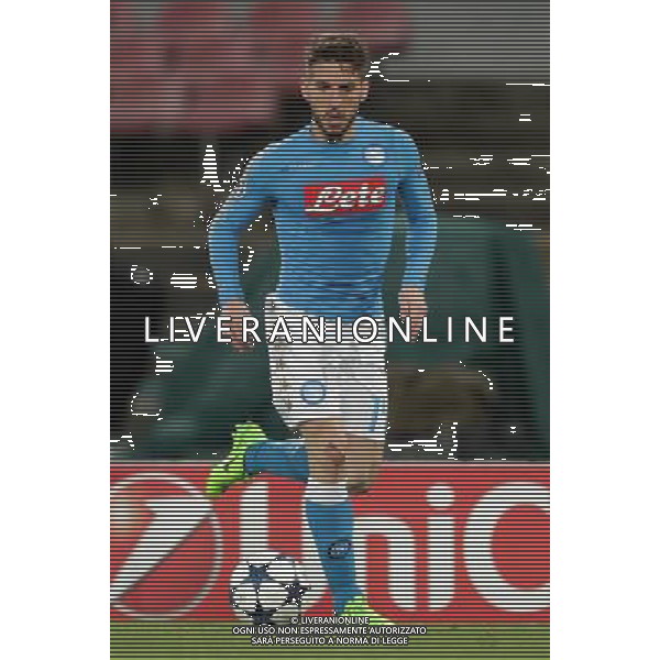 NAPOLI - REAL MADRID CHAMPIONS LEAGUE 07 MARZO 2017 NELLA FOTO DRIES MERTENS © MOSCA/ AGENZIA ALDO LIVERANI SAS