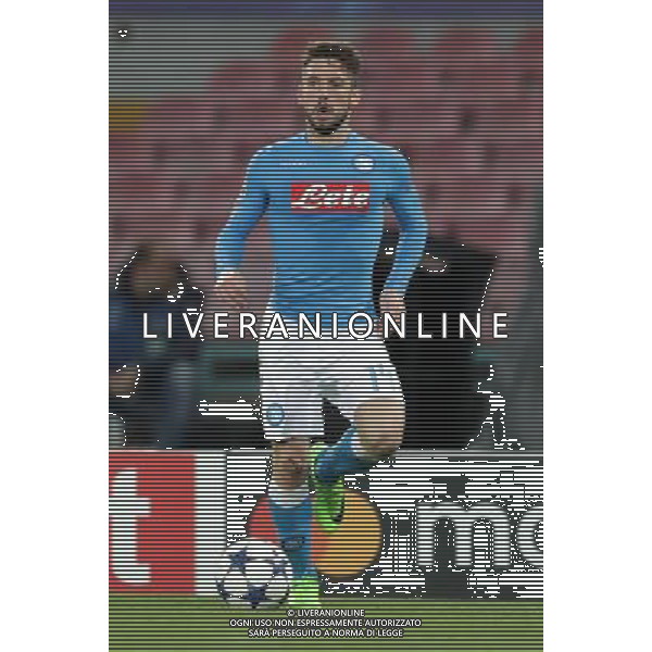 NAPOLI - REAL MADRID CHAMPIONS LEAGUE 07 MARZO 2017 NELLA FOTO DRIES MERTENS © MOSCA/ AGENZIA ALDO LIVERANI SAS