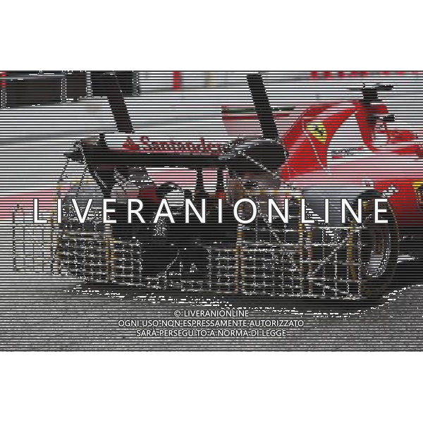 Kimi Raikkonen (FIN) Ferrari SF70H running sensor equipment on the rear wing. 08.03.2017. Formula One Testing, Day Two, Barcelona, Spain. Wednesday. - Test F1, Secondo giorno, Barcellona, Spagna. / AGENZIA ALDO LIVERANI SAS - ITALY ONLY EDITORIAL USE ONLY