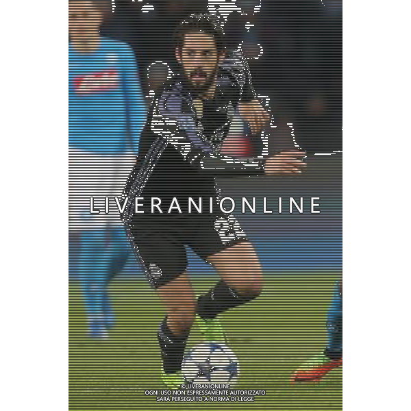 NAPOLI - REAL MADRID CHAMPIONS LEAGUE 07 MARZO 2017 NELLA FOTO ISCO © MOSCA/ AGENZIA ALDO LIVERANI SAS
