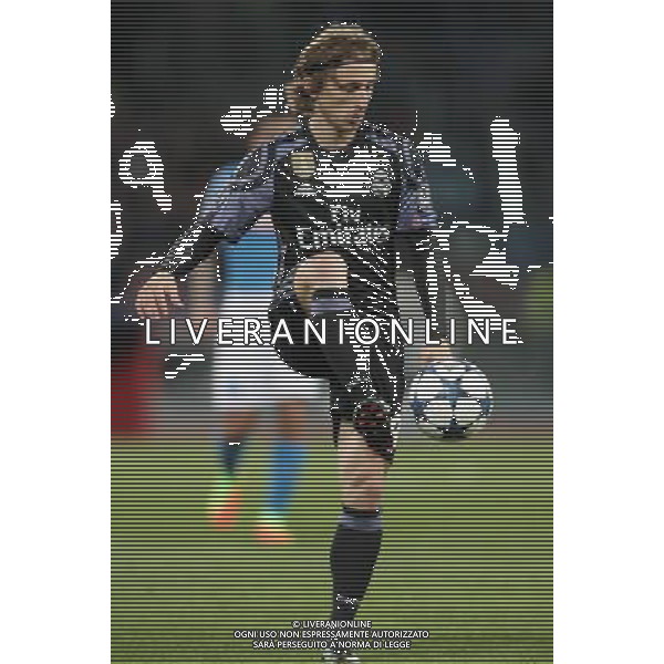 NAPOLI - REAL MADRID CHAMPIONS LEAGUE 07 MARZO 2017 NELLA FOTO LUKA MODRIC © MOSCA/ AGENZIA ALDO LIVERANI SAS