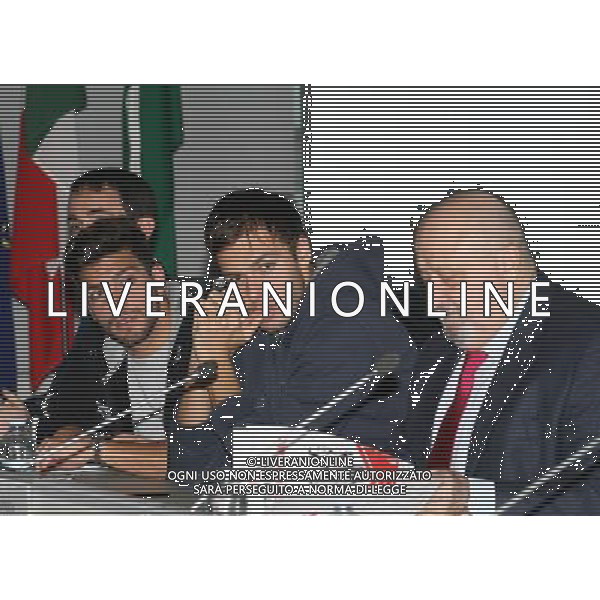 Milano, ( MI ) 09/03/2017 Conferenza stampa 7 âˆž Trofeo cittâ€¡ di Milano Nella foto: Gabriele Detti, Gregorio Paltrinieri e Roberto Del Bianco PH Lauro Montagnini *** Local Caption *** Roberto Del Bianco Presidente Nuotatori Milanesi/ Agenzia Aldo Liverani s.a.s.