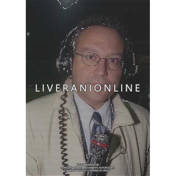 30-09-1998 MILANO- CHAMPIONS LEAGUE INTER STURM GRAZ NELLA FOTO ENRICO VARRIALE TELECRONISTA RAI AG ALDO LIVERANI SAS