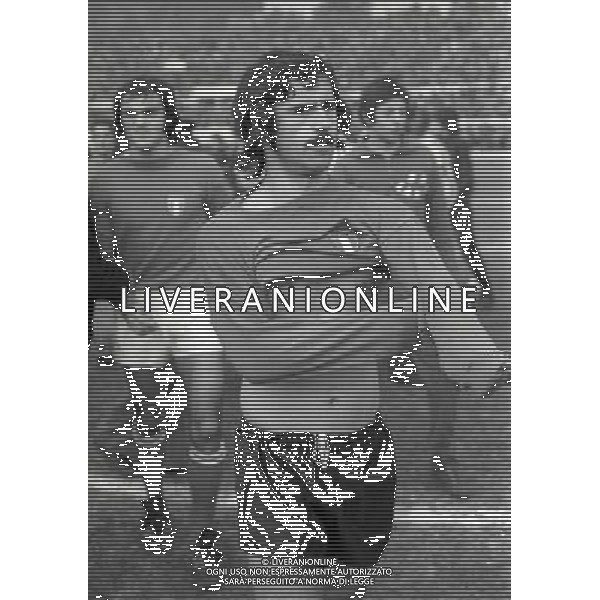 ROMA STADIO OLIMPICO 26-02-1974-AMICHEVOLE ITALIA GERMANIA OVEST NELLA FOTO GERD MULLER AG ALDO LIVERANI SAS