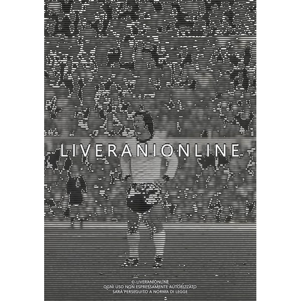 ROMA STADIO OLIMPICO 26-02-1974-AMICHEVOLE ITALIA GERMANIA OVEST NELLA FOTO GERD MULLER AG ALDO LIVERANI SAS