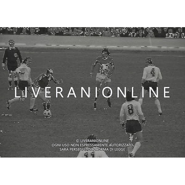 ROMA STADIO OLIMPICO 26-02-1974-AMICHEVOLE ITALIA GERMANIA OVEST NELLA FOTO ROMEO BENETTI AG ALDO LIVERANI SAS