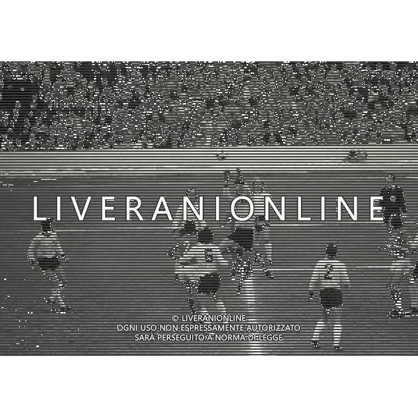 ROMA STADIO OLIMPICO 26-02-1974-AMICHEVOLE ITALIA GERMANIA OVEST NELLA FOTO PARATA SEPP MAYER AG ALDO LIVERANI SAS