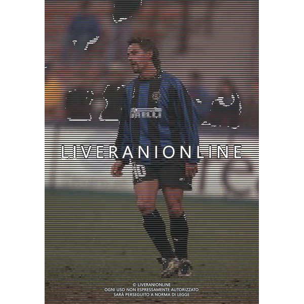 MILANO 01-12-1999 COPPA ITALIA INTER BOLOGNA NELLA FOTO ROBERTO BAGGIO AG ALDO LIVERANI SAS