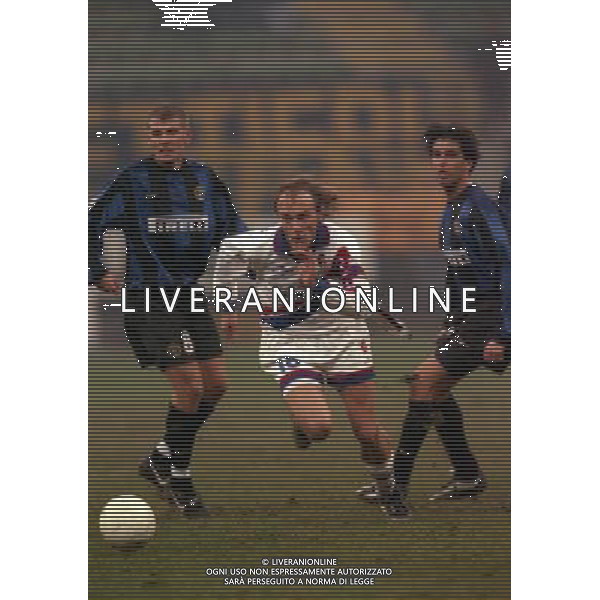 MILANO 01-12-1999 COPPA ITALIA INTER BOLOGNA NELLA FOTO DAVIDE FONTOLAN AG ALDO LIVERANI SAS