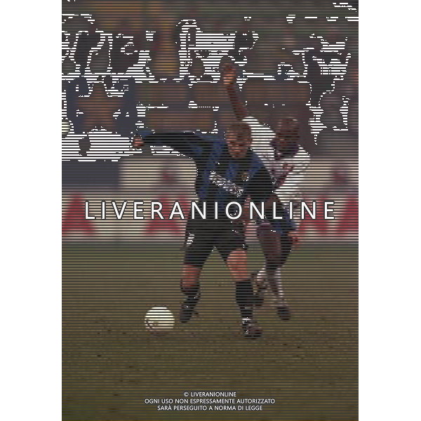 MILANO 01-12-1999 COPPA ITALIA INTER BOLOGNA NELLA FOTO VLADIMIR JUGOVIC E PIERRE WOME AG ALDO LIVERANI SAS
