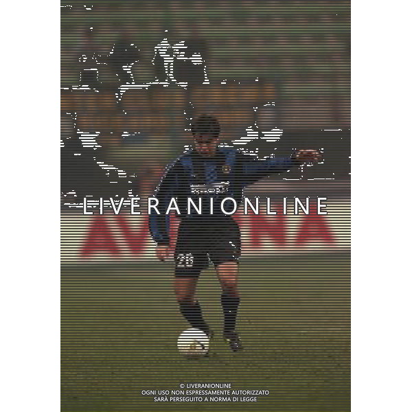 MILANO 01-12-1999 COPPA ITALIA INTER BOLOGNA NELLA FOTO ALVARO RECOBA AG ALDO LIVERANI SAS