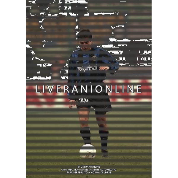 MILANO 01-12-1999 COPPA ITALIA INTER BOLOGNA NELLA FOTO ALVARO RECOBA AG ALDO LIVERANI SAS