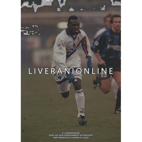 MILANO 01-12-1999 COPPA ITALIA INTER BOLOGNA NELLA FOTO Jero Shakpoke AG ALDO LIVERANI SAS