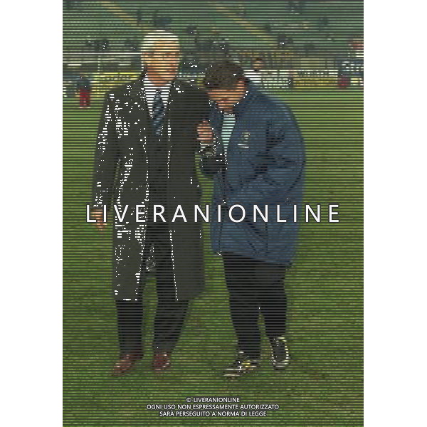 MILANO 01-12-1999 COPPA ITALIA INTER BOLOGNA NELLA FOTO MARCELLO LIPPI E ROBERTO BAGGIO AG ALDO LIVERANI SAS