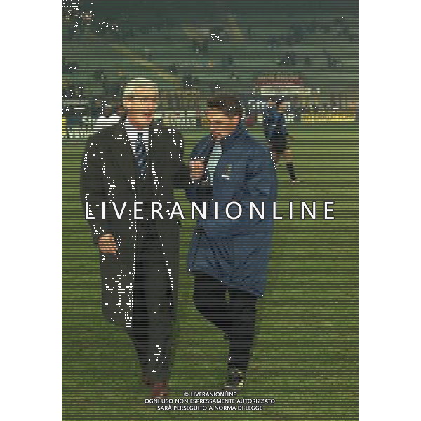 MILANO 01-12-1999 COPPA ITALIA INTER BOLOGNA NELLA FOTO MARCELLO LIPPI E ROBERTO BAGGIO AG ALDO LIVERANI SAS
