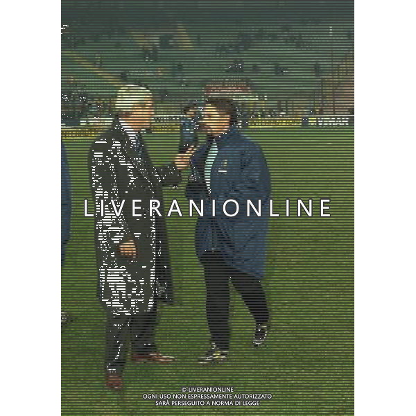 MILANO 01-12-1999 COPPA ITALIA INTER BOLOGNA NELLA FOTO MARCELLO LIPPI E ROBERTO BAGGIO AG ALDO LIVERANI SAS