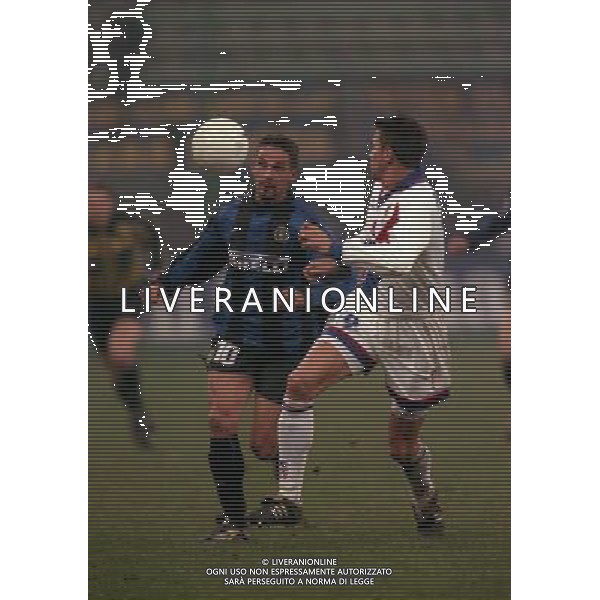 MILANO 01-12-1999 COPPA ITALIA INTER BOLOGNA NELLA FOTO ROBERTO BAGGIO AG ALDO LIVERANI SAS
