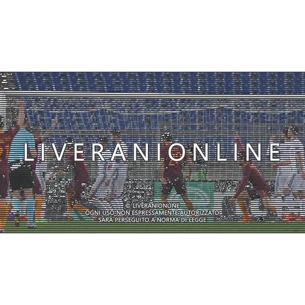 UEFA Europa League 2016/2017 Ottavi di Finale Ritorno Roma - 16.03.2017 Roma-Olympique Lyon Nella Foto: il gol di strootman /Ph.Vitez-Ag. Aldo Liverani