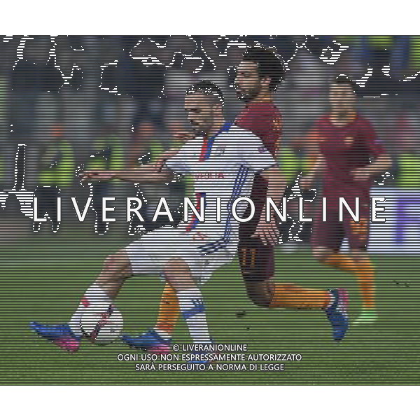 UEFA Europa League 2016/2017 Ottavi di Finale Ritorno Roma - 16.03.2017 Roma-Olympique Lyon Nella Foto:Morel Jeremy - Salah Mohamed /Ph.Vitez-Ag. Aldo Liverani